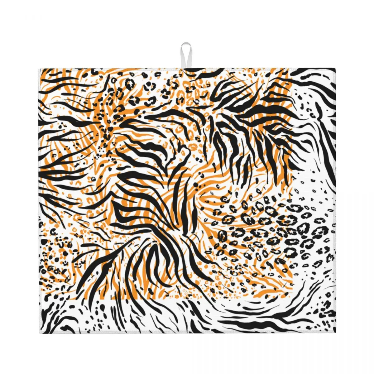 

Tiger Pattern Drain Pad Sink Mat Drying Mat for Kitchen Counter & Bathroom Kitc