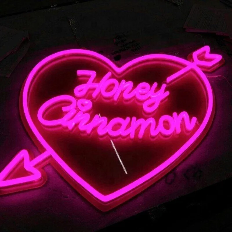 

custom china manufacturer party decor silicon lamp strip big flex sign rbg led rope mulit color pink neon heart love light