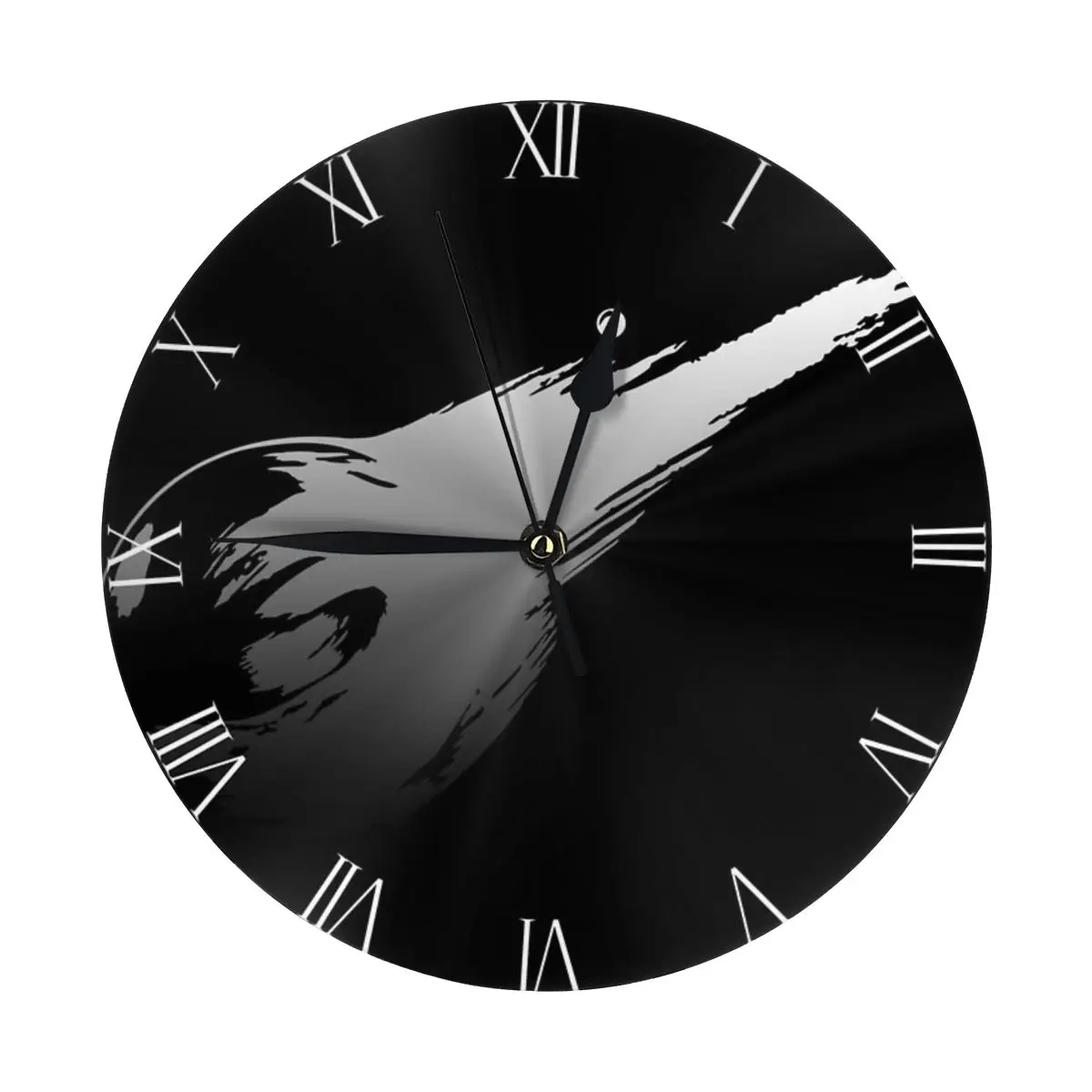 Окончательная фантазия 7 ремейк-логотип (серый) настенные часы украшение комнаты