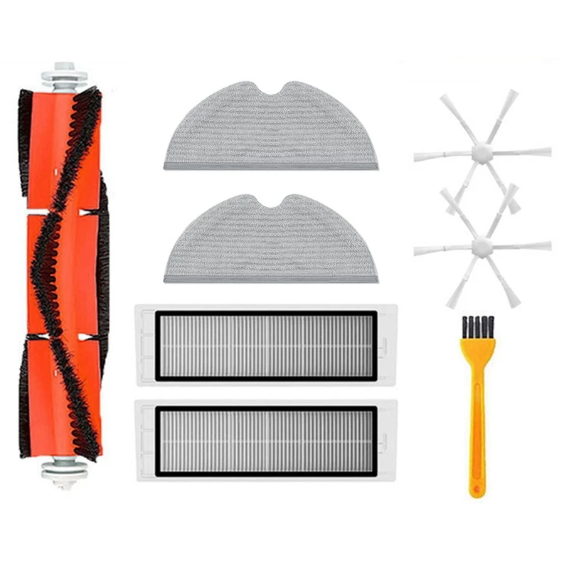 

2 Set For Xiaomi Mi Robot Vacuum Mop 2 STYTJ03ZHM Filter Mop Cloth Mijia Robot Vacuum Cleaner Main Side Brush Spare