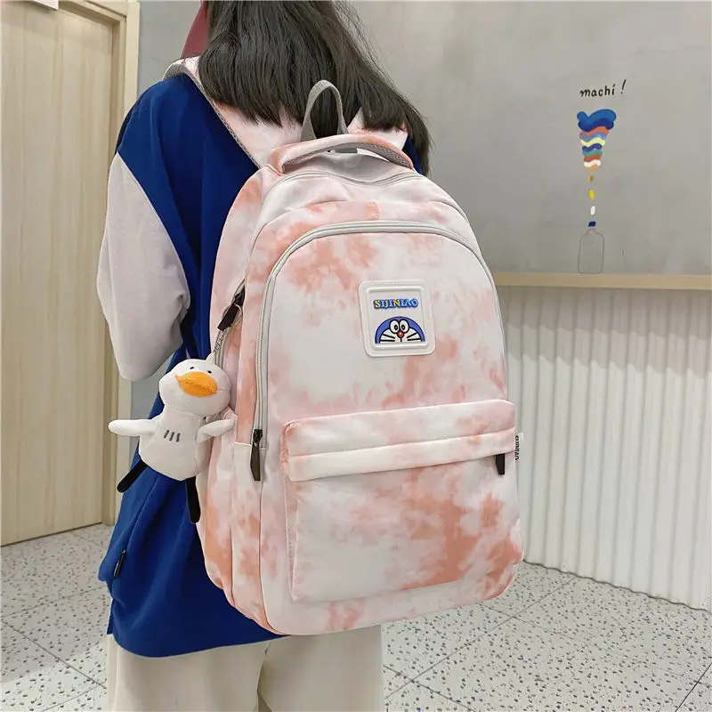 

Women Backpack for Girls Student Middle School Bag Teenage Large Nylon Casual Back Pack Cute