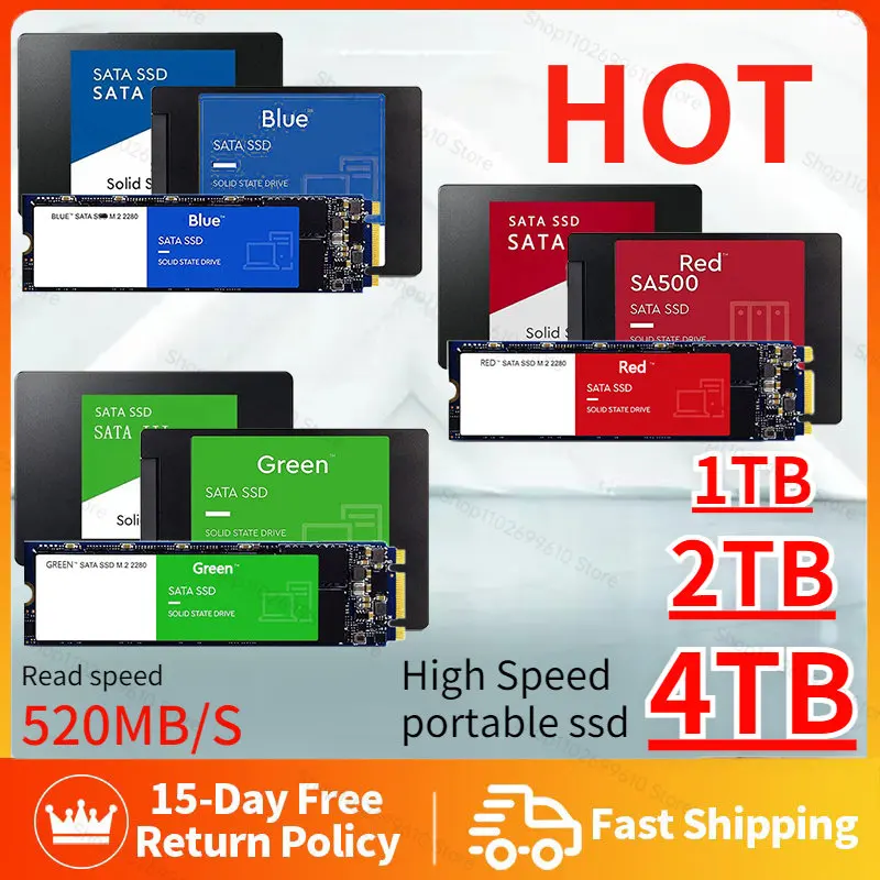 

Original Portable High-speed External Solid State Drive 1TB 2TB 4TB SSD Hard Drive for Laptop Microcomputer Disco duro