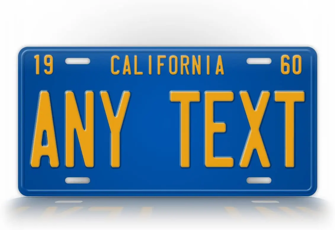 

Metal License Plate Sign New York License Plate Any Text Custom Wall Decoration Home Decoration 15x30cm