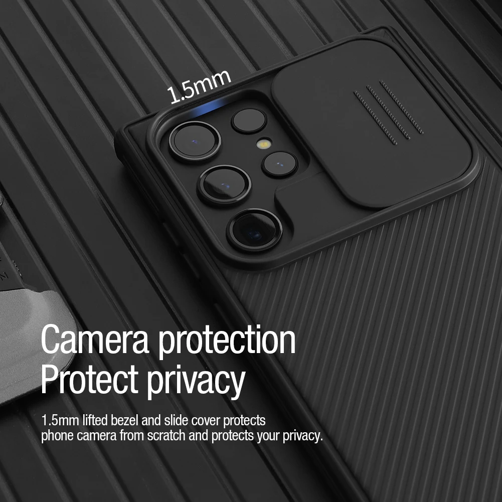 Nillkin for Samsung Galaxy S23 Ultra, CamShield Pro Magnetic Casewith Slide Camera Cover Protector PC+TPU Cover