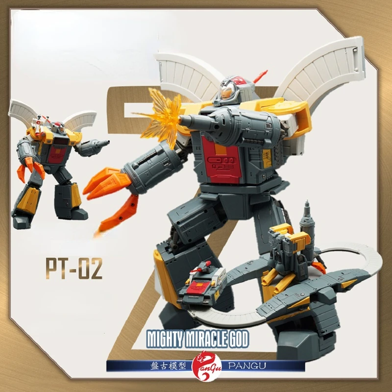 

Transformation PANGU MODEL PT-02 PT02 MIGHTY MIRACLE Huge Dragon Defensive Fortress Base Action Figure Boy Toy