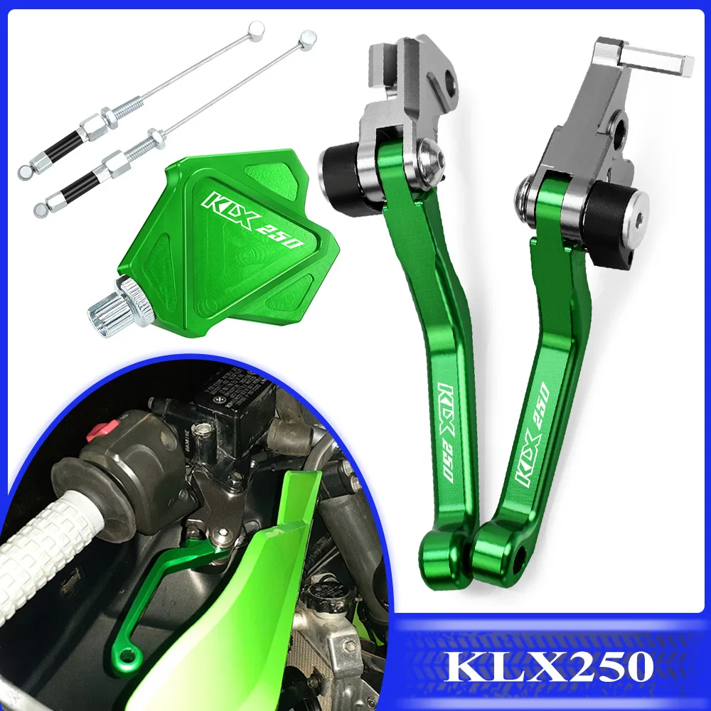 

For KAWASAKI KLX 250 KLX250 D-TRACKER 1993 1994 1995 1996 1997 Dirt Bike Brake Clutch Levers Stunt Clutch Easy Pull Cable System