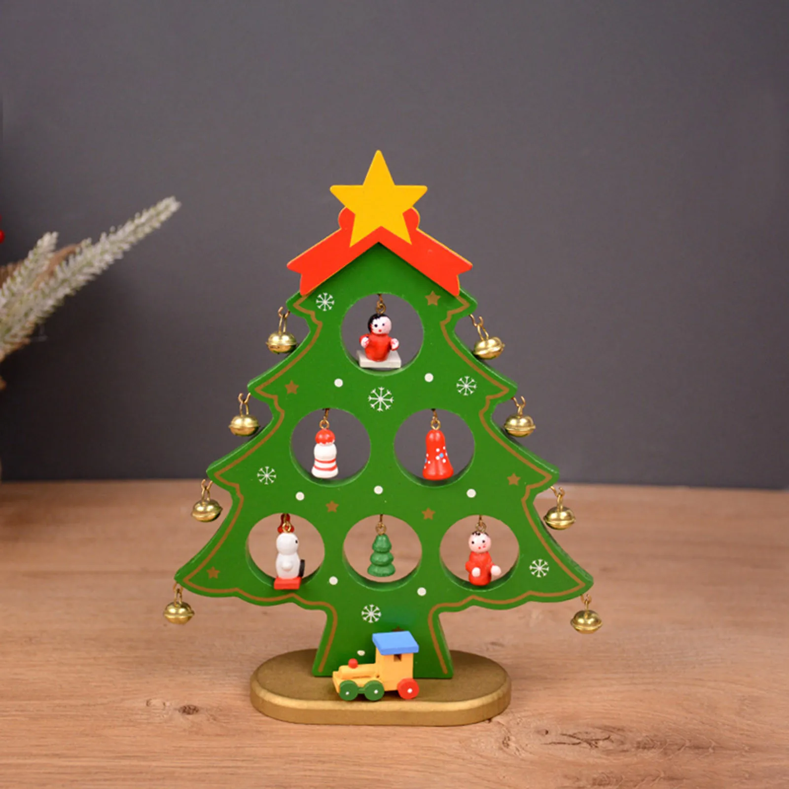 

Пасхальные предметы, рождественские украшения, маленькие украшения для рождественской елки, деревянная Маленькая рождественская елка, Стр...