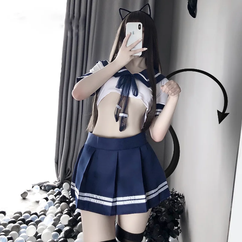 Sexy Porn Woman Costume Underwear Women Hot Gel Nail Polish French Lingerie Woman Costume Sexy Sexy Costume Japan Miniskirt Toys