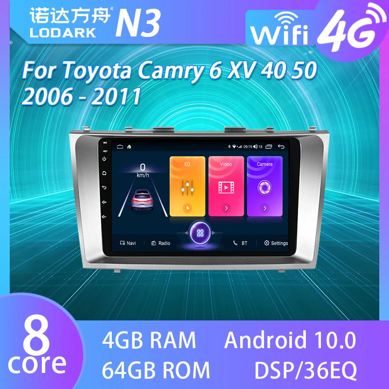 

LODARK Car Touch Radio For Toyota Camry 6 XV 40 50 2006 - 2011 Android GPS Navigator Intelligent System Multimedia Player 2 DIN