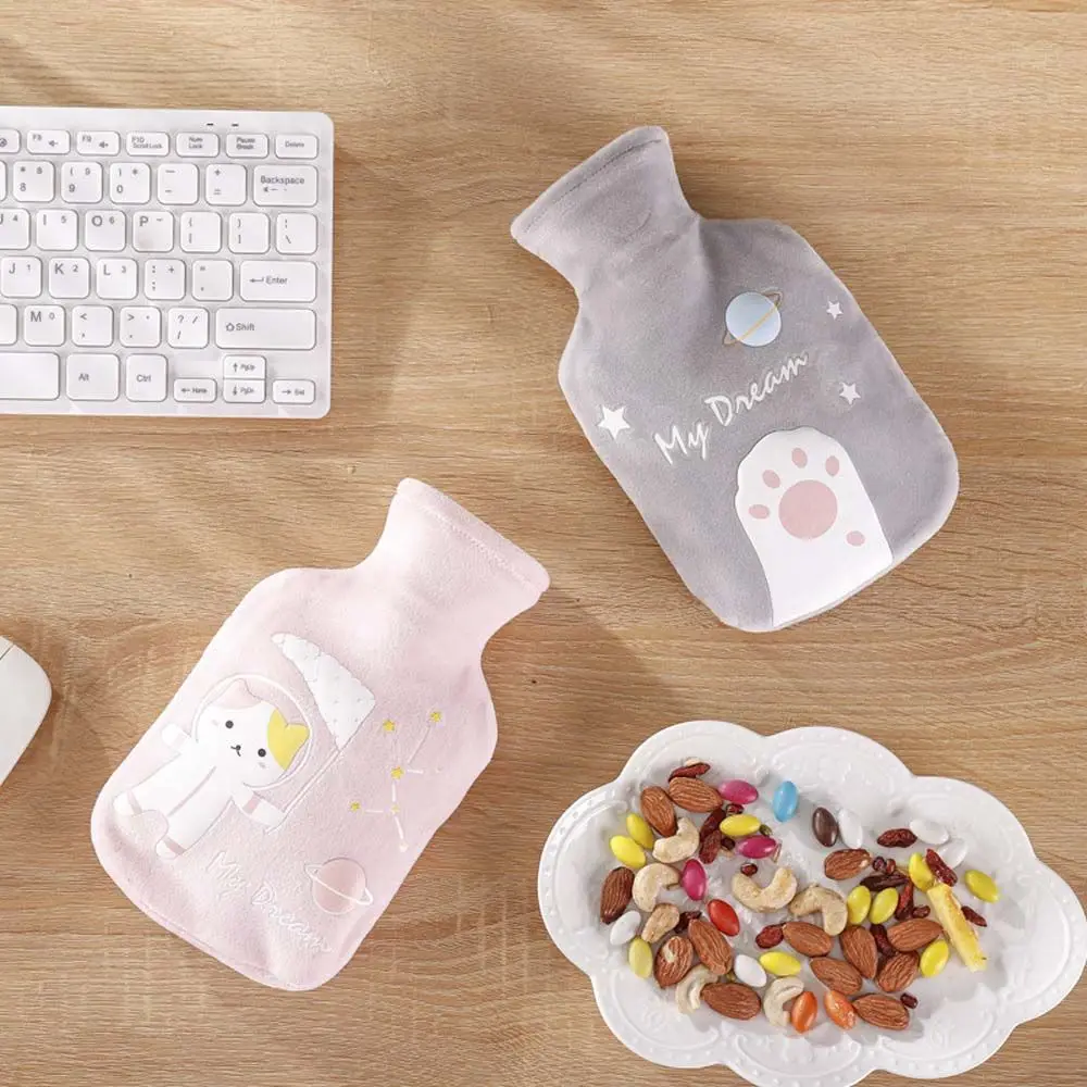 

Safe Soft Keeping Warm Portable Winter With Fleece Cover Water Injection Bag Hand Warmer Heat Bag Hot Water Bottle