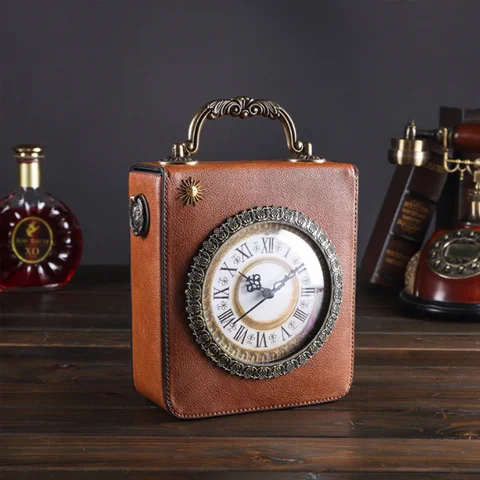 Новинка 2023, Портативная сумка-мессенджер в стиле ретро, женские часы, необычная маленькая квадратная сумка с вышивкой, двойной хлеб