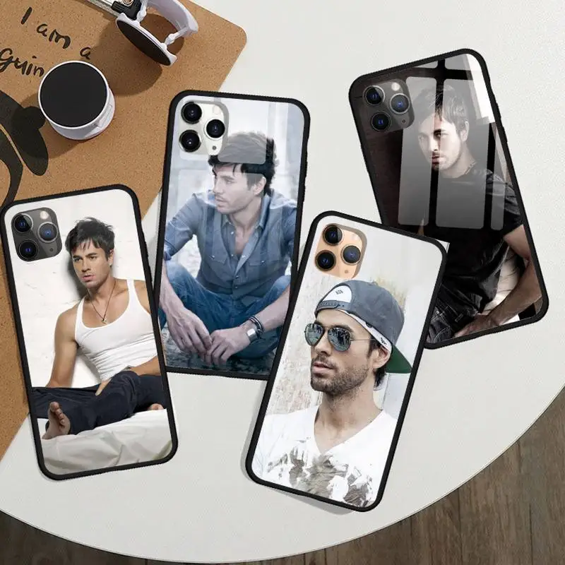 

Enrique Iglesias pop singer Phone Case Tempered glass For iphone 11 12 13 PRO MAX mini 6 7 8 plus X XS XR