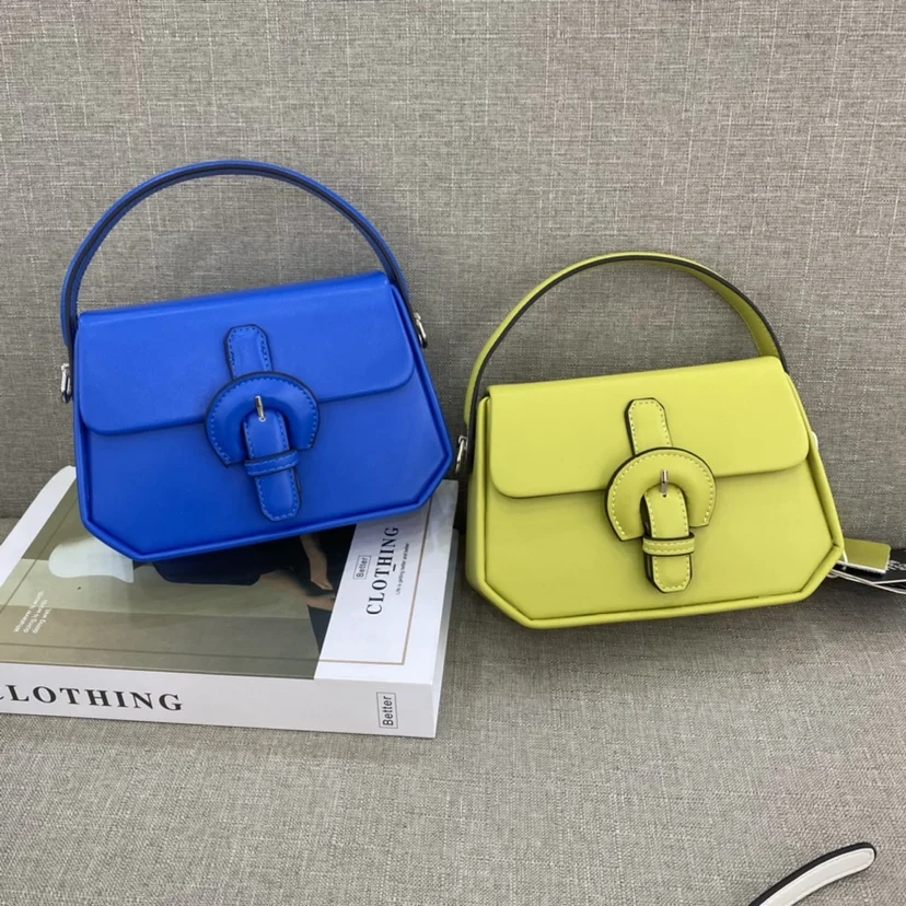 

Neon Green Blue HandBag Women's 2022 New Women's Bag All-Match Messenger Bag Popular Leather Shoulder Handbag Mini Box Bags