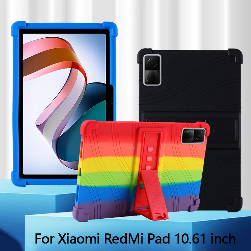 

Мягкий силиконовый регулируемый чехол-подставка для Xiaomi RedMi Pad 10,61 дюйма 2022, чехол-подставка для планшета Funda RedMi Pad 10,6 дюйма, чехол