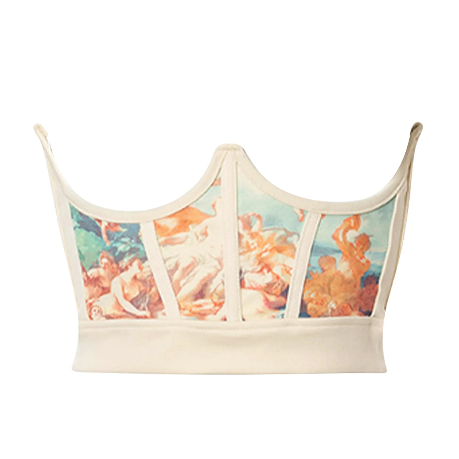 

Women Fashion Ergonomic High Waist Sliming Clothing Accessory Elastic Wide European Painting Wrap Girdle Corset Digital Printing