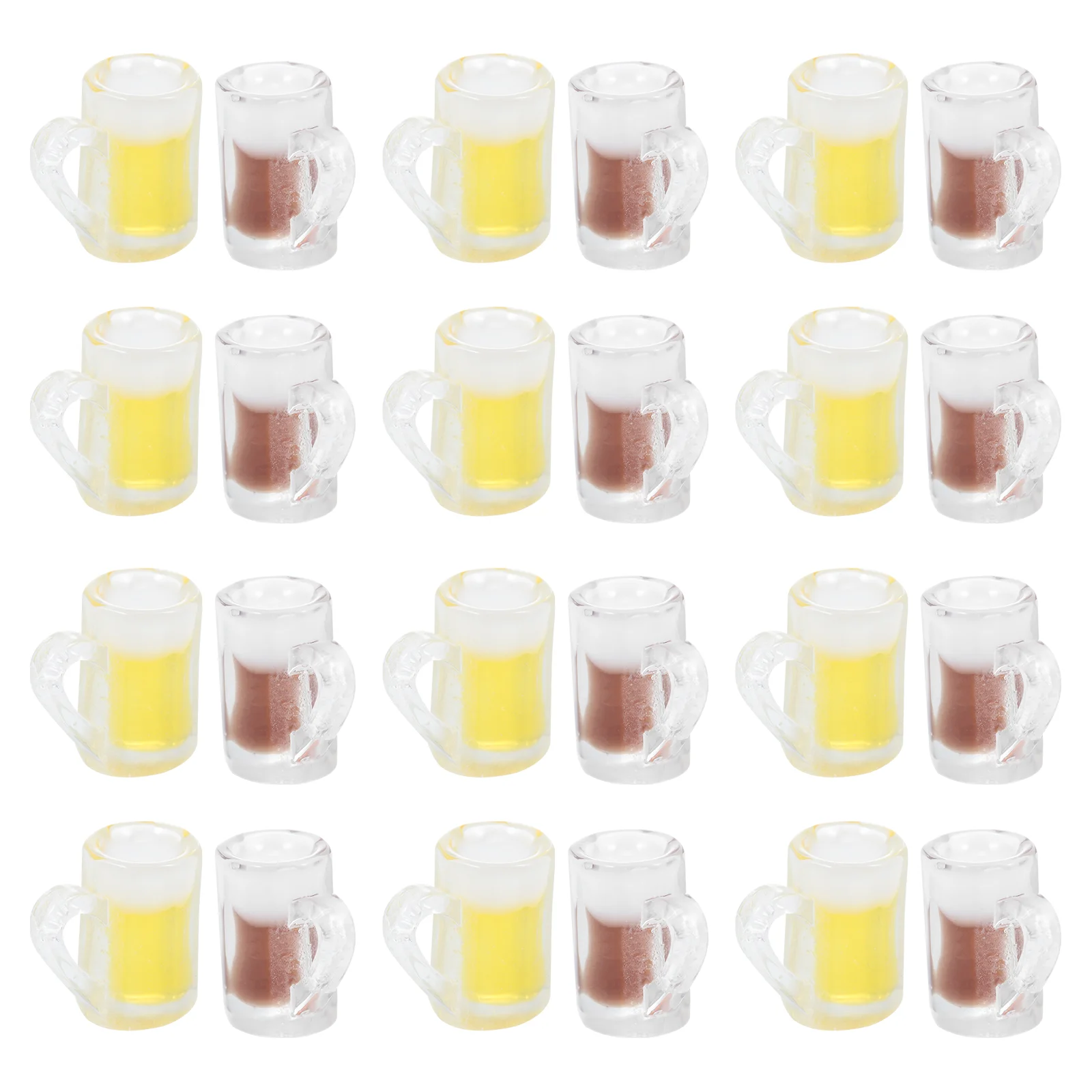 

Mini Charms Beer Cupminiature Pendant Keychain Diy Drinking Tea Milksmall Drinks Charm Kitchen Ornaments Bottle Cups Simulation