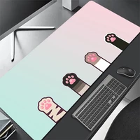 Large Anime Mouse Pad Pink Cute Cat Paw Gaming tapis souris Kawaii Office Computer Mousepad XXL Gamer Laptop Desk Mat Rug