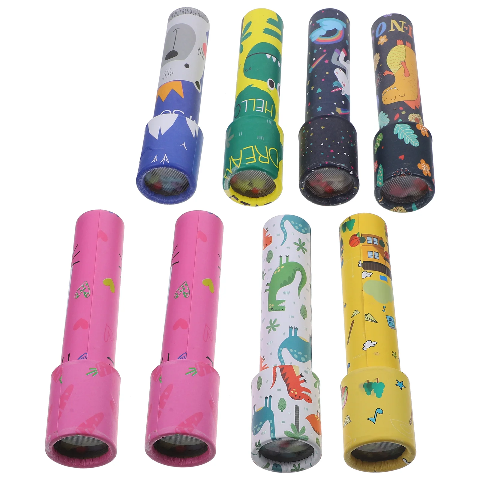 

8 Pcs Basket Kaleidoscope Child Kids Bulk Toys Classic Paper Children Cognitive