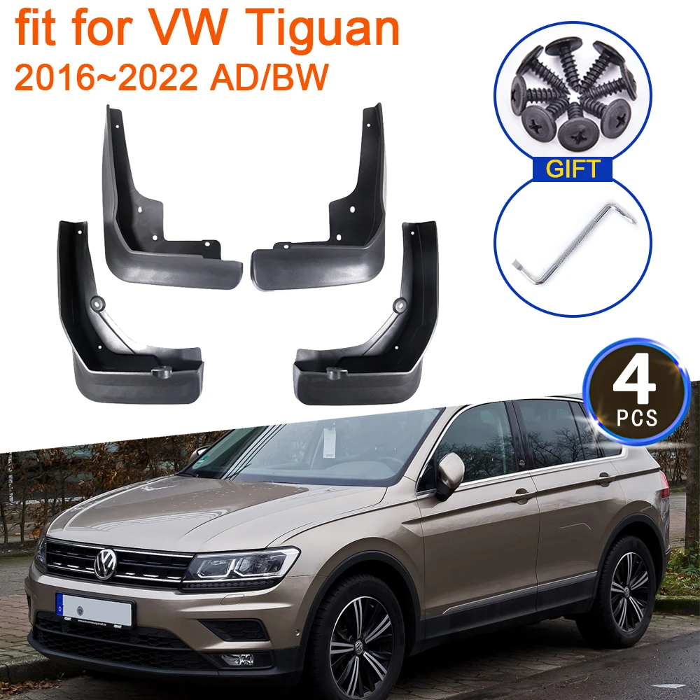 

Брызговики для Volkswagen VW Tiguan 2016 2017 2018 2019 2021 2022 AD/BW