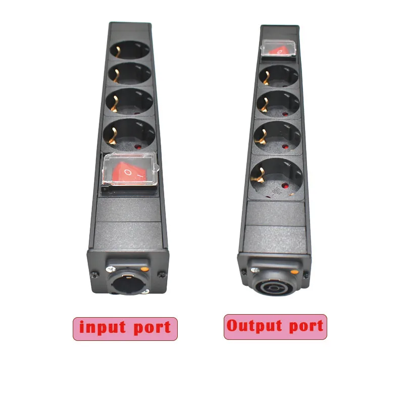 Фото Розетка европейского стандарта 1-10AC PDU, удлинитель 3P, авиационная вилка NAC3FX-W NAC3MPX, оснащенный двойным выключателем, водонепроницаемый беспроводной Powercon №3