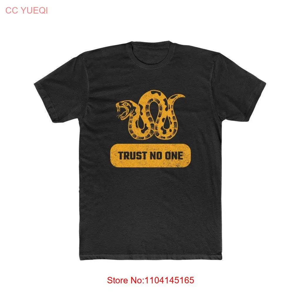 Мужская черная футболка Snake TRUST NO ONE Ghetto Rules с длинными или короткими рукавами