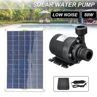 50w 800lh brushless solar water pump monocrystalline silicon low noise continuous work pond pump garden decoration kit tool