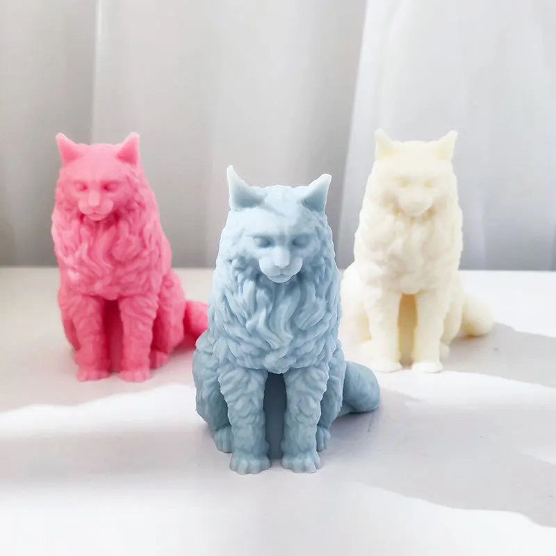 3D Силиконовая Форма Кошки В Стиле Основной Эталон DIY Животного Для Литья Из