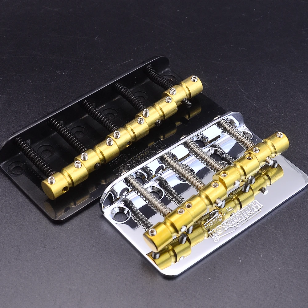 

1 Set Wilkinson WBBC 4 / 5 Strings Bass Bridge With Brass Saddles MADE IN KOREA