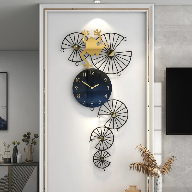

Modern Design Wall Clock Glass Luxury Digital Silent Home Living Room Accessories Watch Art Horloge Murale Pared Wall Decor