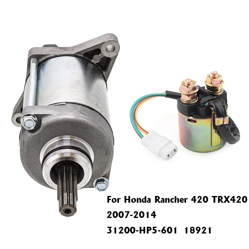 

Электромагнитное реле стартера мотоцикла для Honda Rancher 420 TRX420 31200-HP5-601 18921 2007-2014 35850-HP1-601