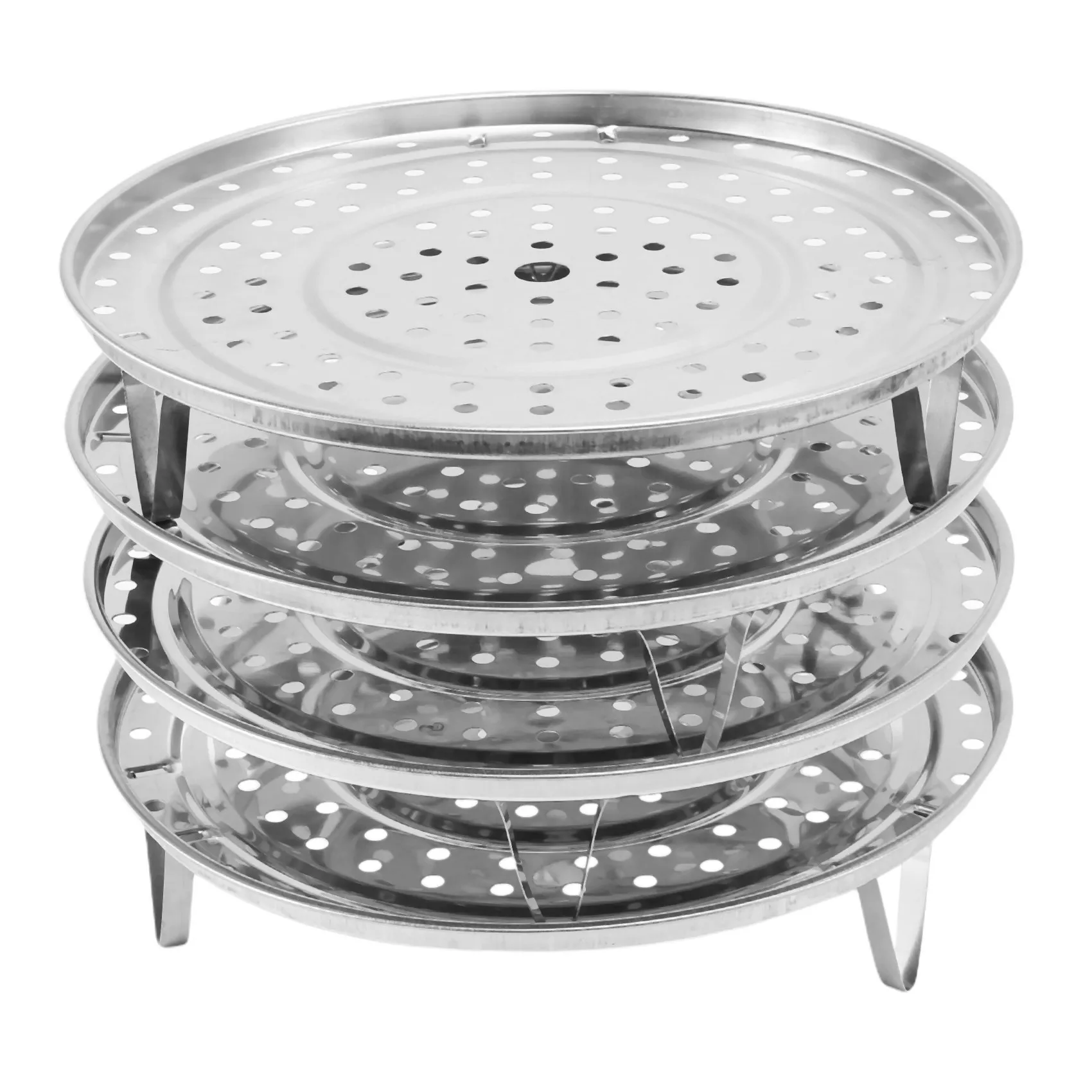 

4 Pack Food Steam Rack Cooker Detachable Legs Stainless Steel Canning Rack for Pressure Canner Rack Pot