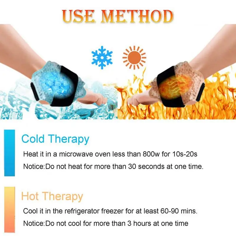 Ледяной пакет ледяной для лодыжки горячий холодный гелевый с быстрой упаковкой