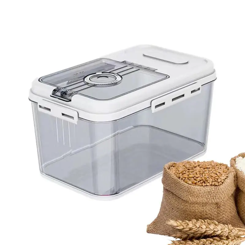 

Контейнер для хранения риса, магнитный диспенсер, контейнер для зерна, герметичный контейнер для зерновых продуктов, контейнер для риса, ведро для риса