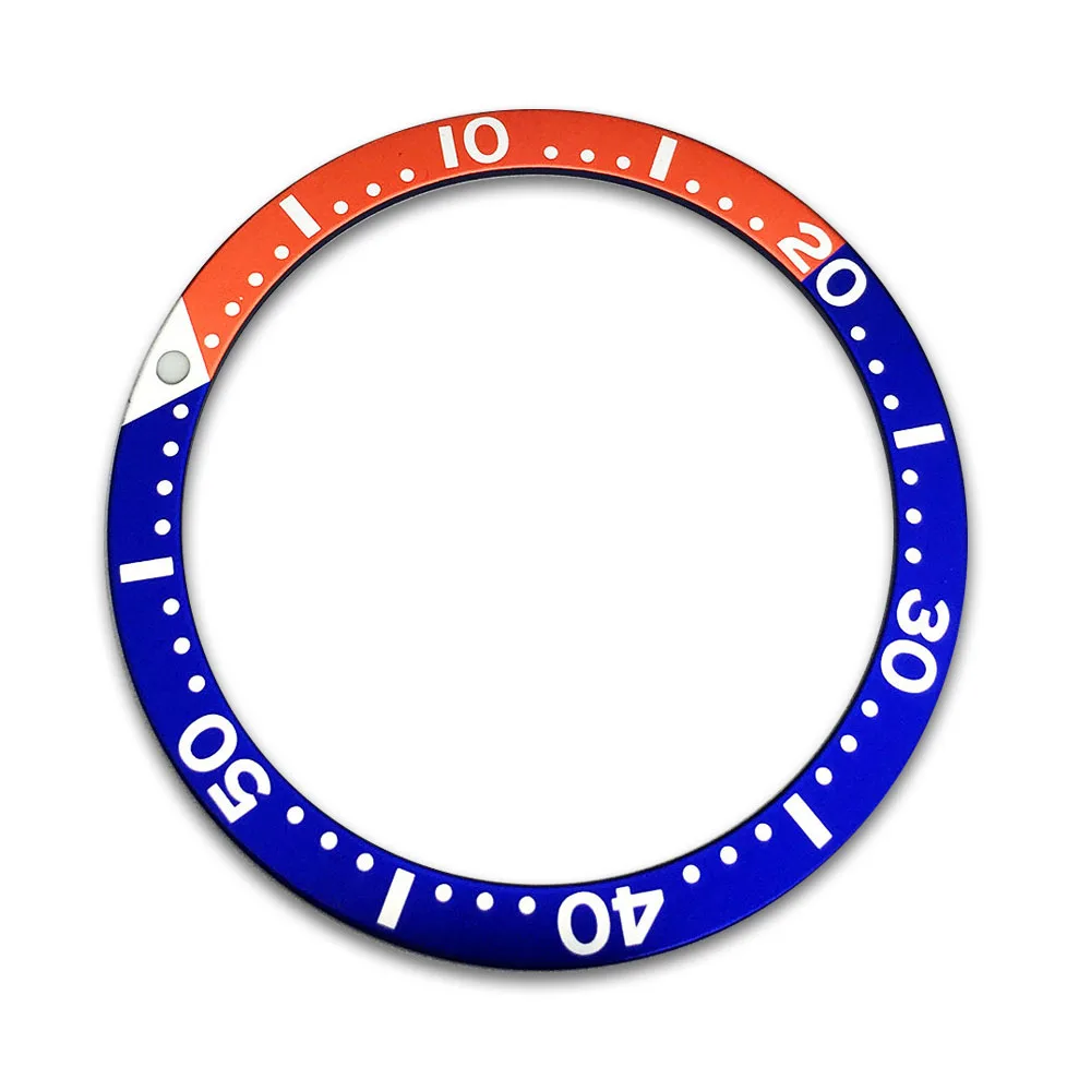 Mod Watch Accessories 39mm Flat Aluminum SKX007 Bezel Ring Mouth Scale Indicating Ring Fits for Seiko Watch Replacemen Parts