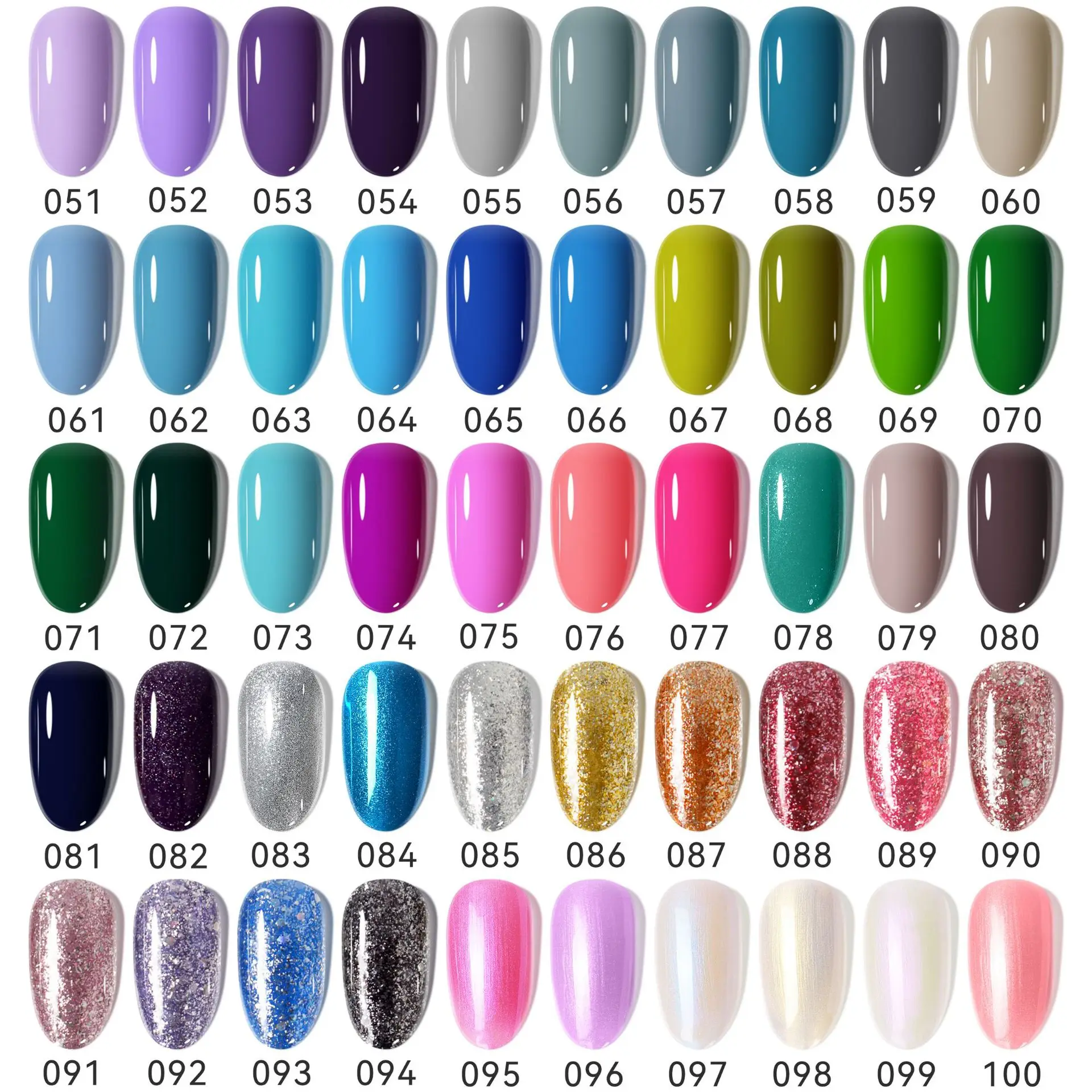 

Fashion 1Pc Nail Gel Polish Semi Permanent Gellack Nail Art Salon 50 Color Glitter 15ml Soak Off Organic Uv Led Nail Gel Varnish