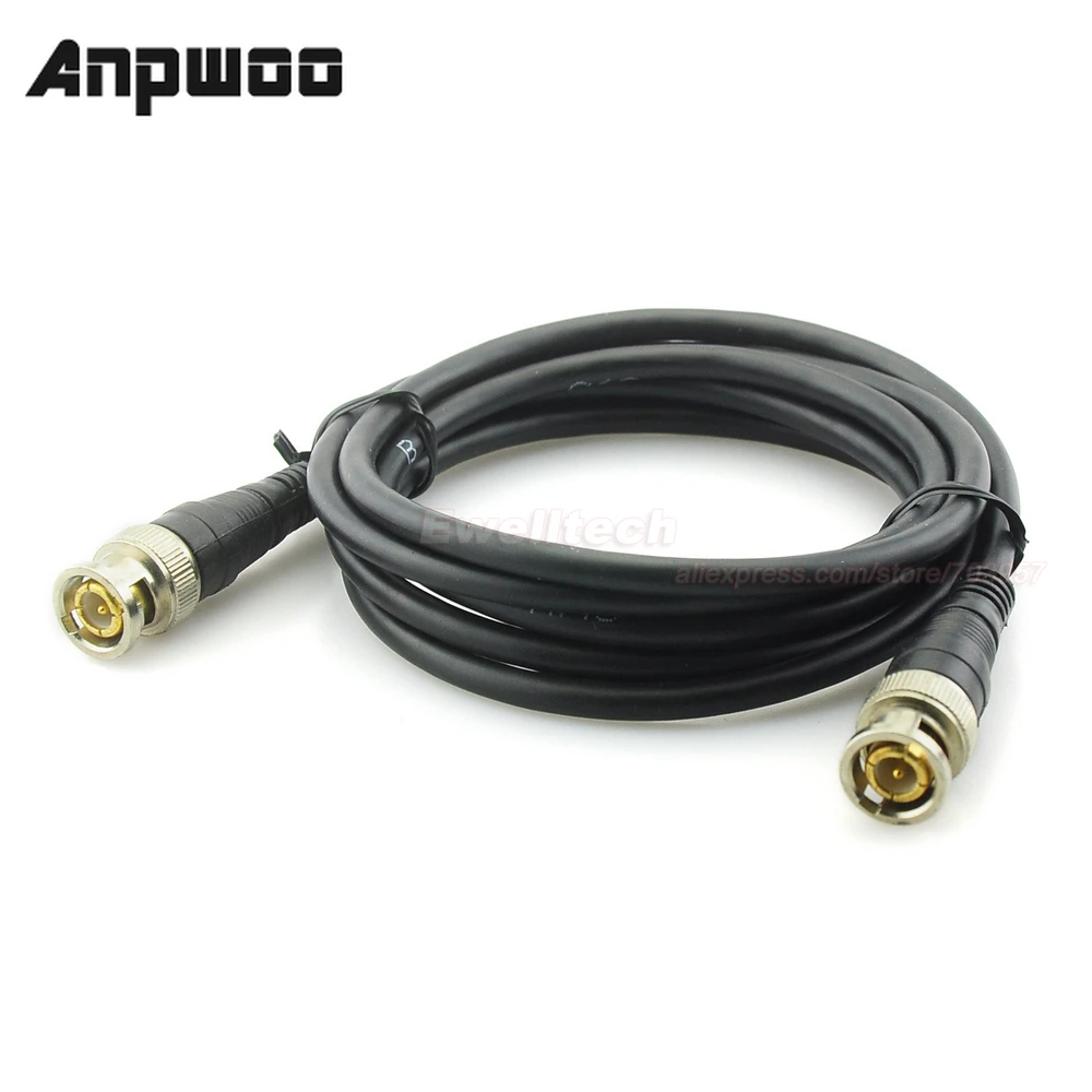 

ANPWOO 0.5M/1.6FT BNC Male to BNC Male Connector RG59 Coaxial Cable For CCTV Camera