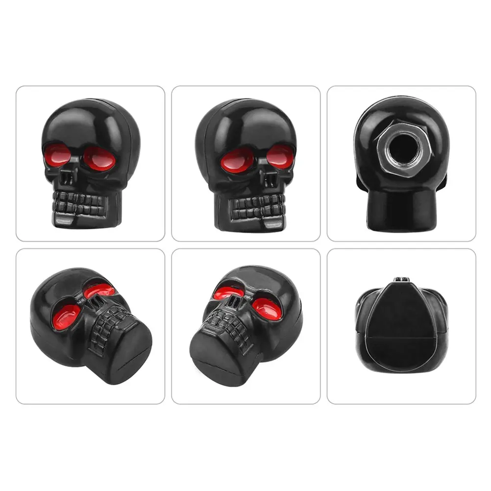 4pcs Universal Black Skull Motorcycle Nut License Number Plate Frame Bolts Tag Screws For Honda Suzuki Kawasaki Yamaha - купить по