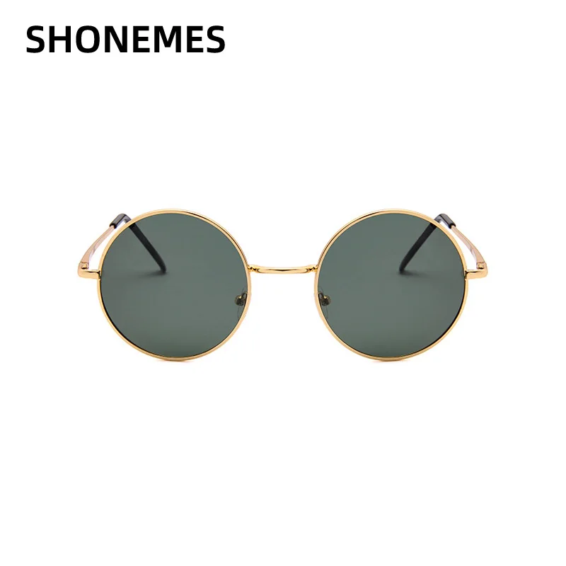 

ShoneMes Classic Round Sunglasses Polarized Men Women Designer Sun Glasses Metal Frame Driving Shades for Unisex