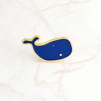 enamel brooch alloy drip oil whale brooch cute shark personality micro chapter collar pin lapel pin