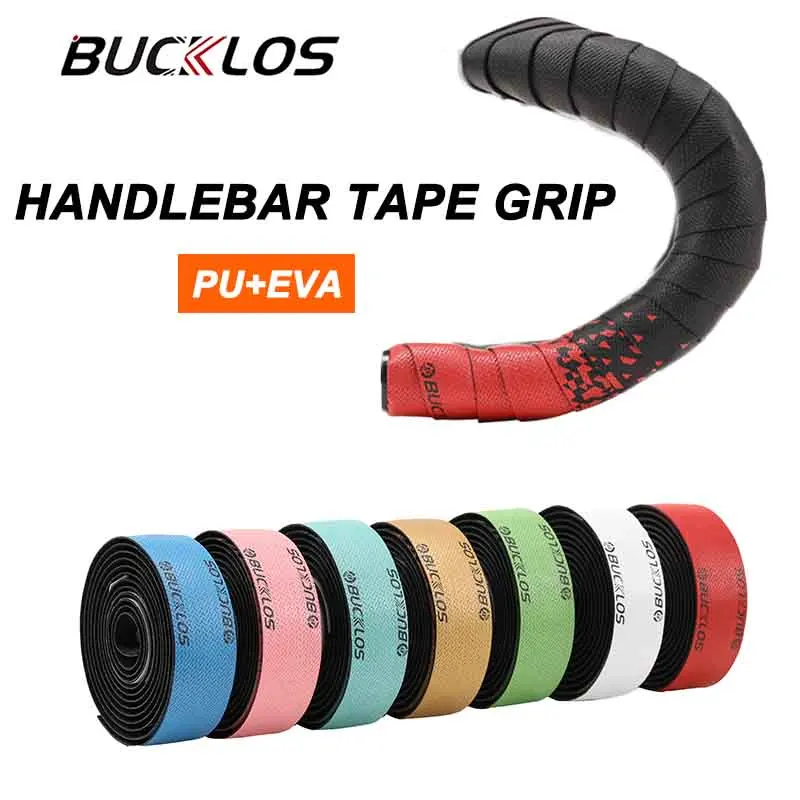

BUCKLOS Shock Absorption Handlebar Tape Soft PU EVA Bicycle Handle Bar Tape Durable Road Bike Tapes Cycling Parts