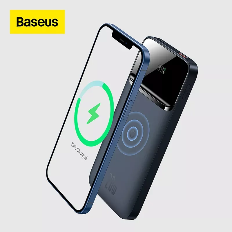 

NEW2023 Baseus Power Bank 10000mAh Wireless charger Magnetic Wireless Quick Charging Powerbank External Battery For iPhone 13 12