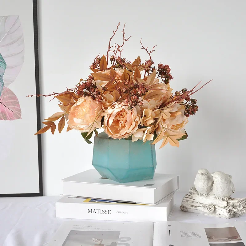 Букет искусственных пионов 37 см свадебное украшение для дома Цветочная