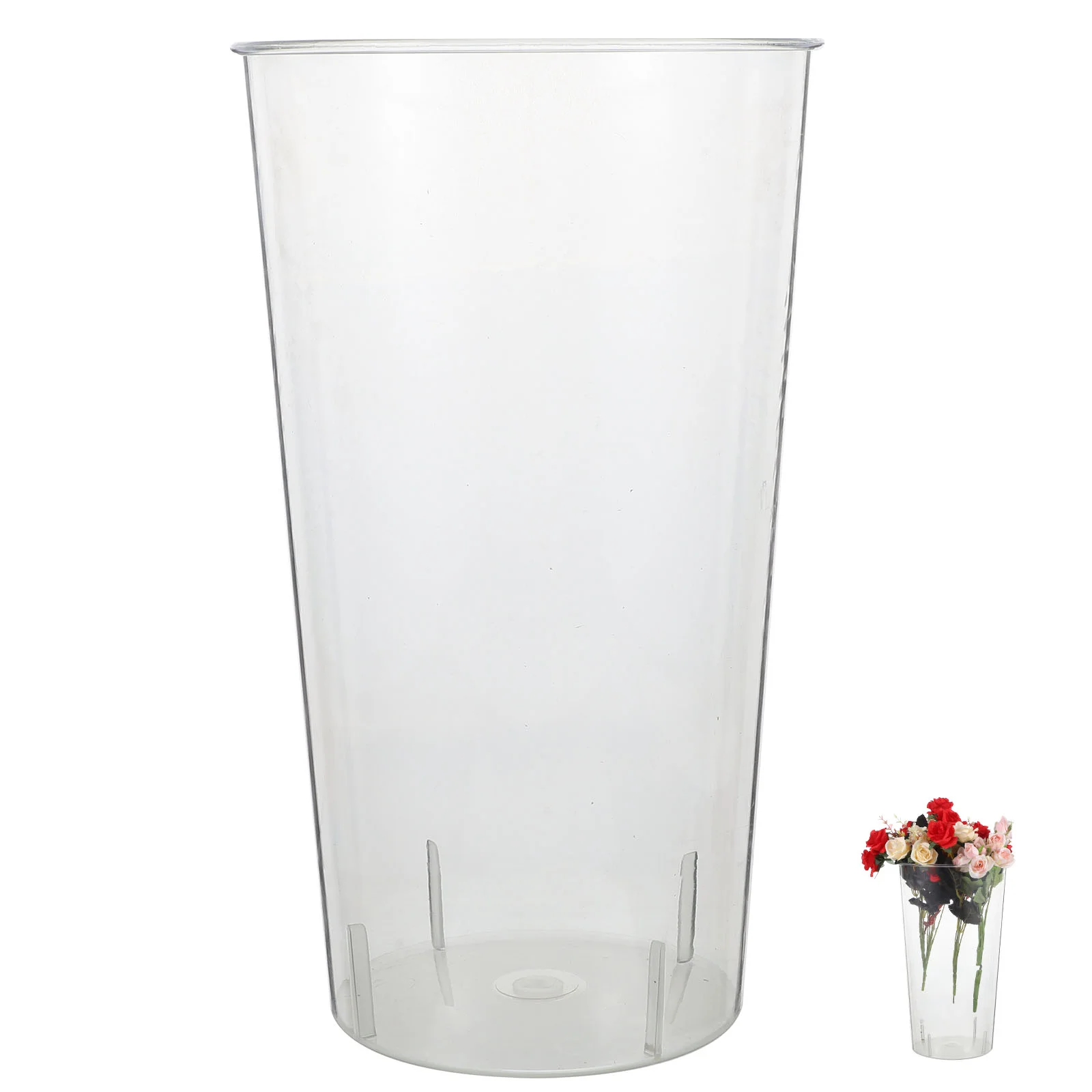 

Waking Flower Bucket Clear Acrylic Vase Clear Stand Cylindrical Flower Vase Acrylic Flower Bucket
