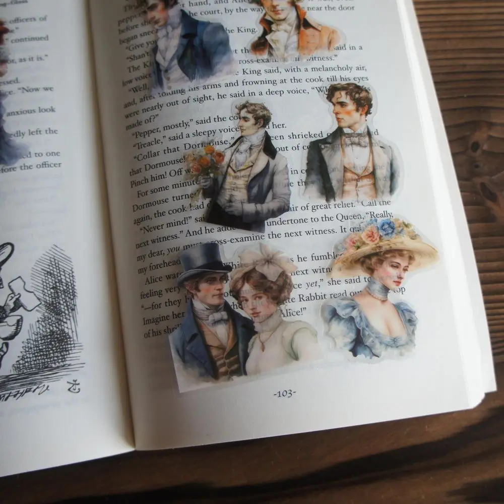 Наклейки из ПВХ в романтическом стиле с надписью Love Stories 28 шт.