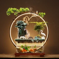 circulating water landscape fish tank money drawing and luck changing landscape water fish tank flowing water ornaments