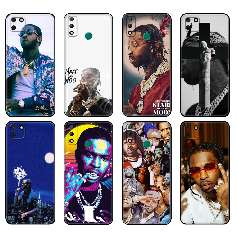 

Черный чехол из ТПУ для Huawei Y9S, Y6S, Y8S, Y5P, Y7P, Y8P, чехол для Huawei Y5 lite Prime 2018, Y6 2019, чехол с поп-дымом