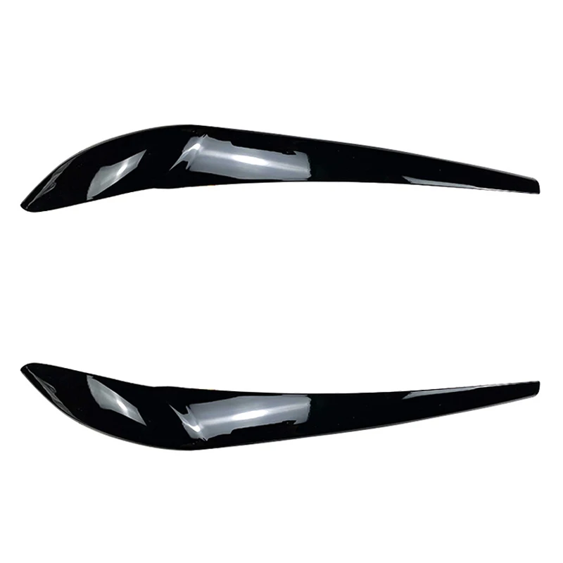 

ABS Car Front Headlight Eyebrow Eyelid Lamp Light Sticker For BMW X3 F25 X4 F26 Glossy Black Carbon 2014-2017 2Pcs
