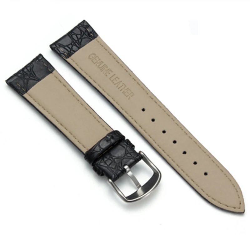 Suitable for Samsung Huawei Luxury Watch Band Crocodile Pattern Cowhide Strap  20MM 22MM  Genuine Leather ands Waterproof correa