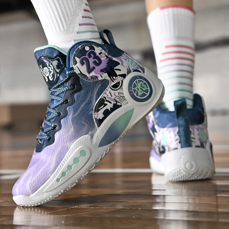 Женские баскетбольные туфли дышащая амортизирующая Нескользящая прочная