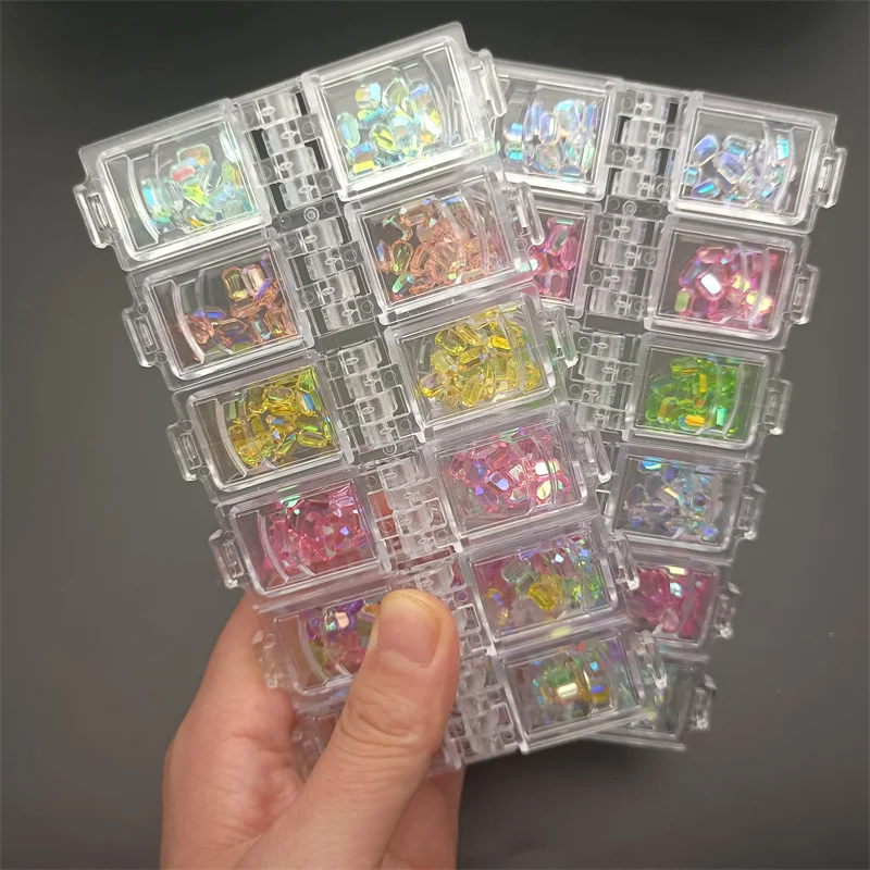 

24Pcs/120Pcs Luxury Shiny Planet Nail Art Rhinestones 3D Glitter Heart Crystal Nail Art Charms Heart/Cherry Nail Art Decorations